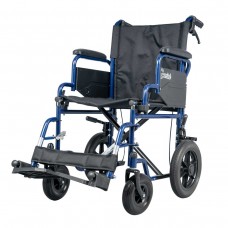 Αναπηρικό αμαξίδιο με μεσαίους τροχούς και φρένα συνοδού Gemini Blue 43cm 0811603
